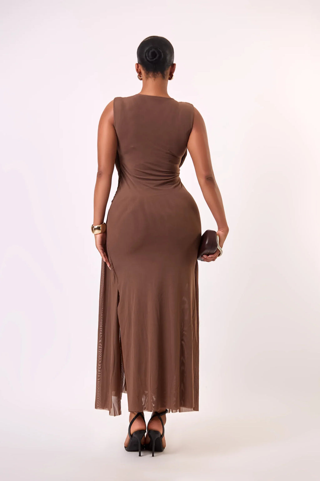 Alina Draped Maxi Dress - Closet Avenue
