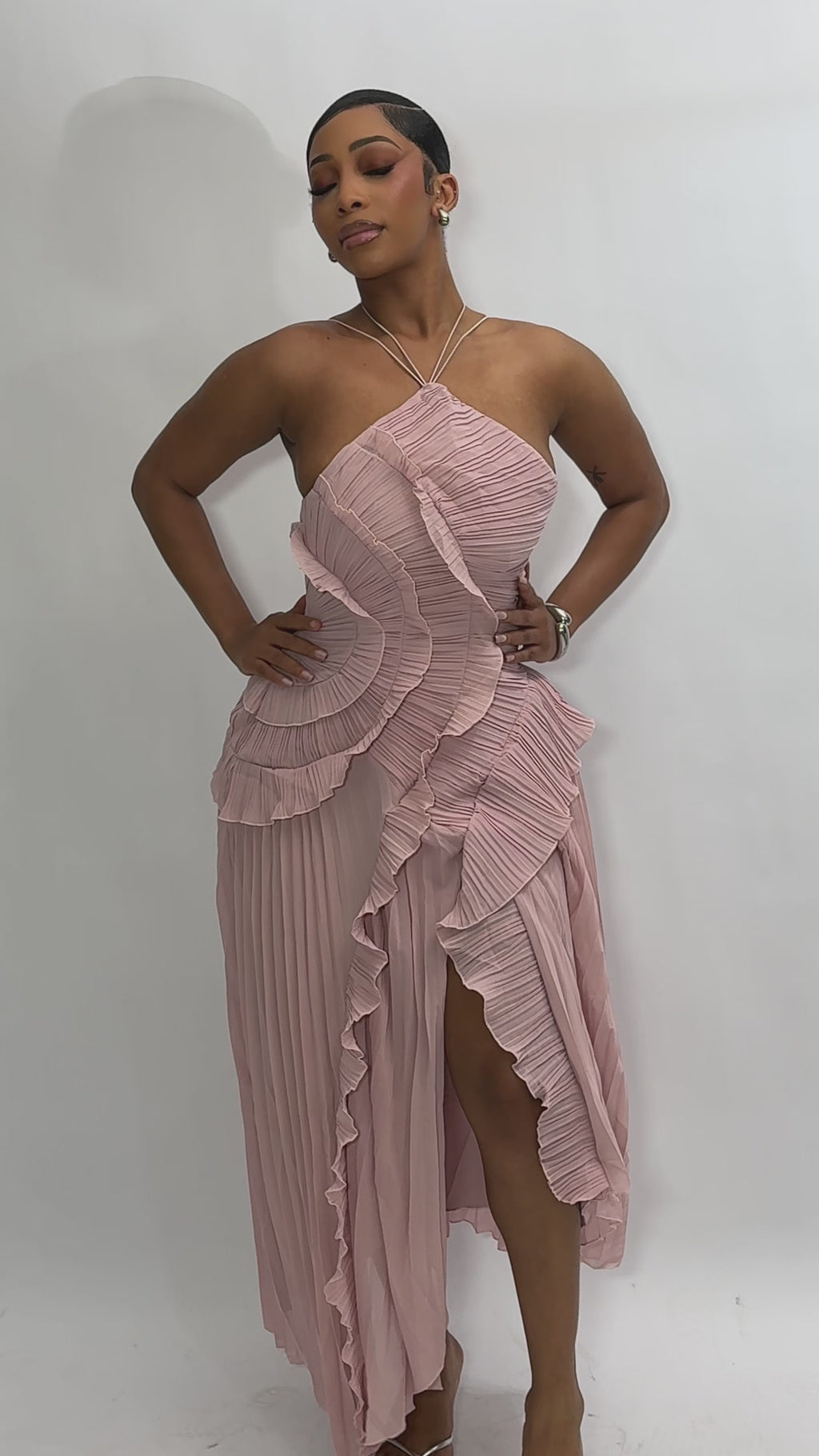 Valencia Ruffle Maxi Dress